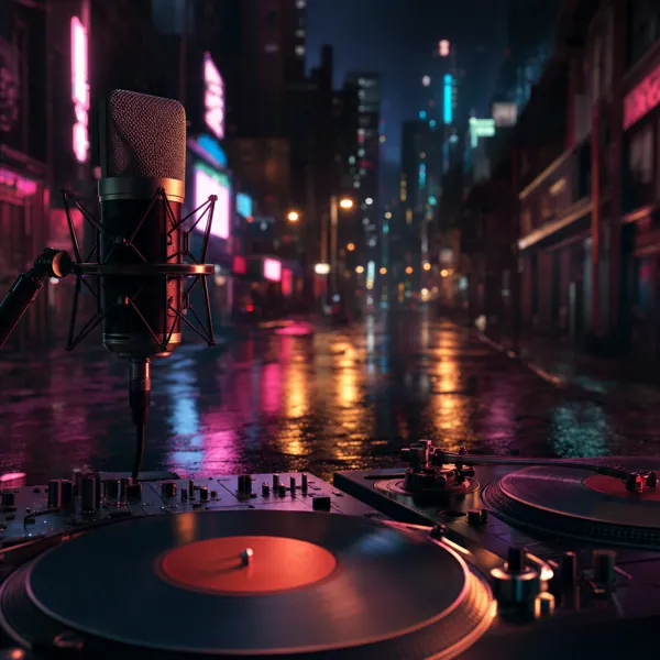 Hip-hop music style, AI image by Pixazo