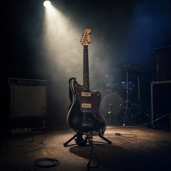 Indie rock music style, AI image by Pixazo