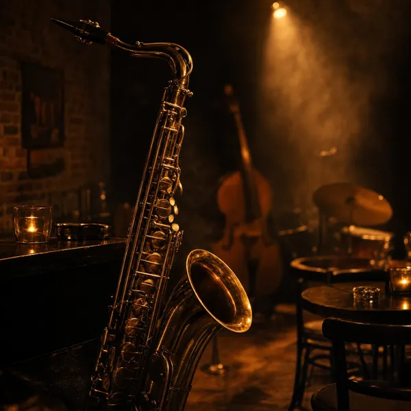 Jazz music style, AI image by Pixazo