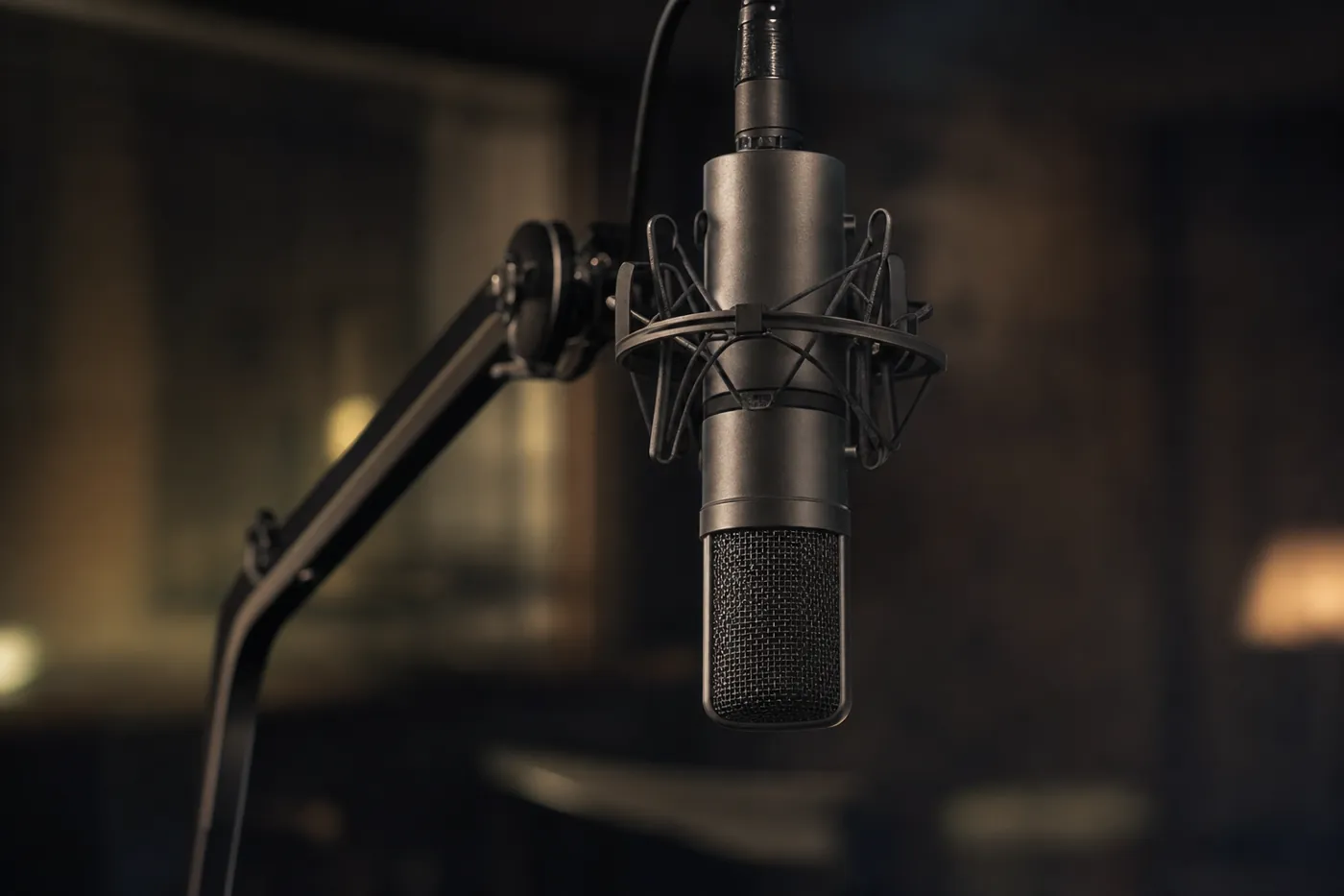 Studio condenser microphone, AI image by Pixazo