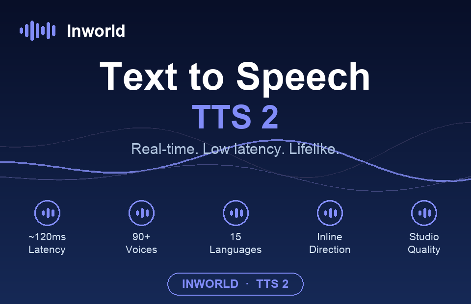 Inworld TTS 2 audio generation model on Pixazo